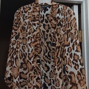 Slinky Brand Sheer Leopard Open top
